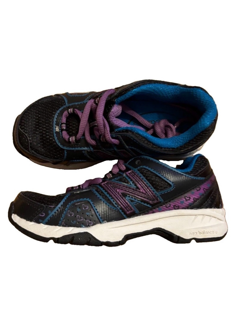 New Without Box New Balance Kid's 416 V1 Running Shoe, Black/Purple, 11.5 M US - Picture 9 of 10